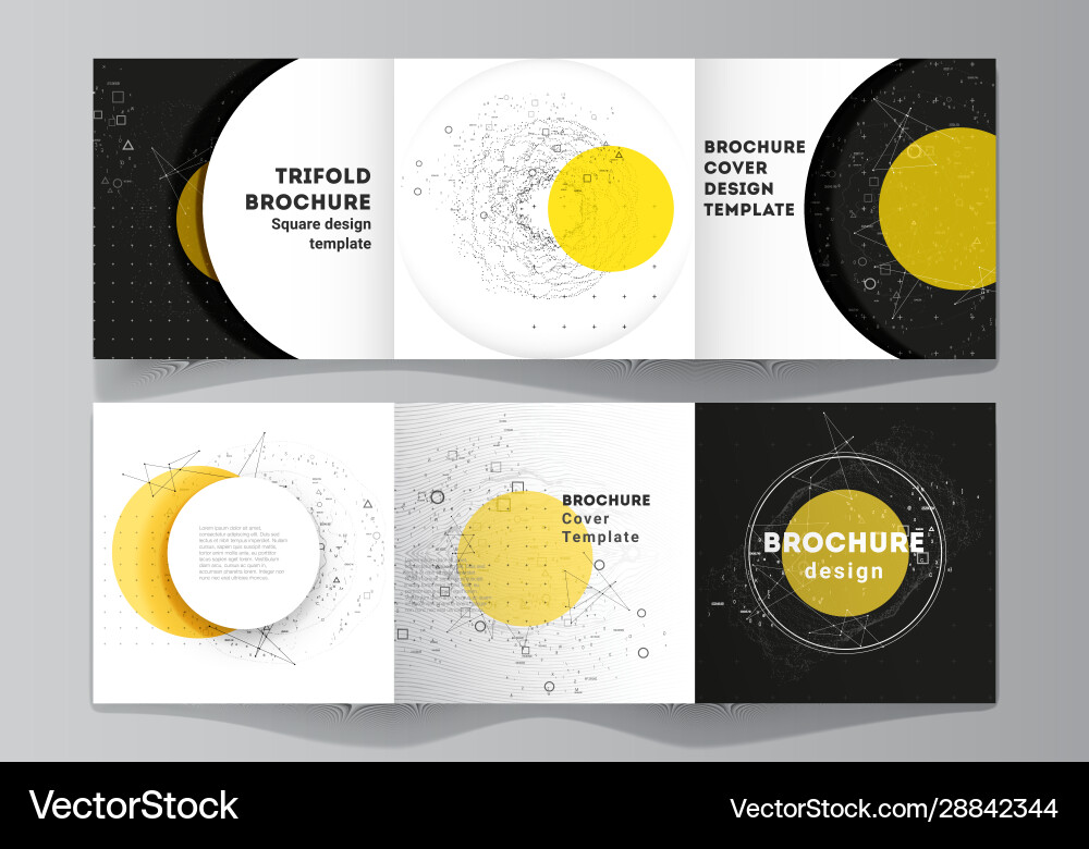 Editable layout square format covers Royalty Free Vector