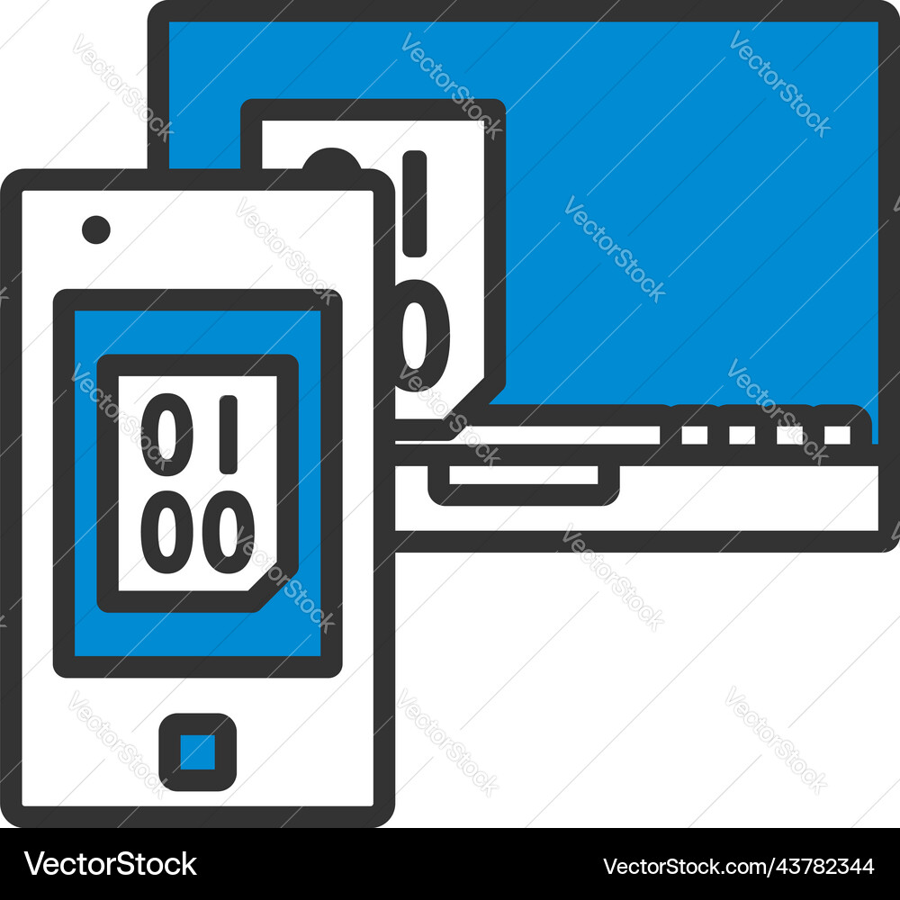 Exchanging data icon vector image