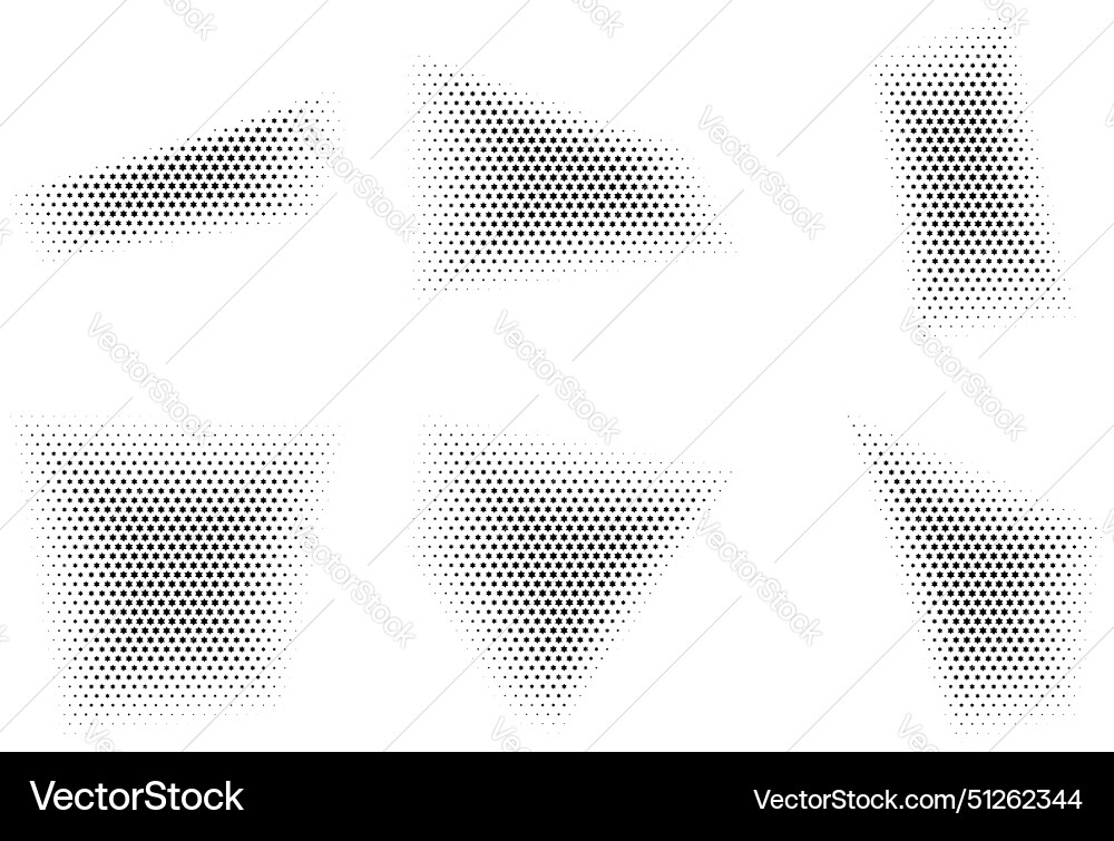 Halftone star pattern reprographic technique Halftone star pattern reprographic technique vector image