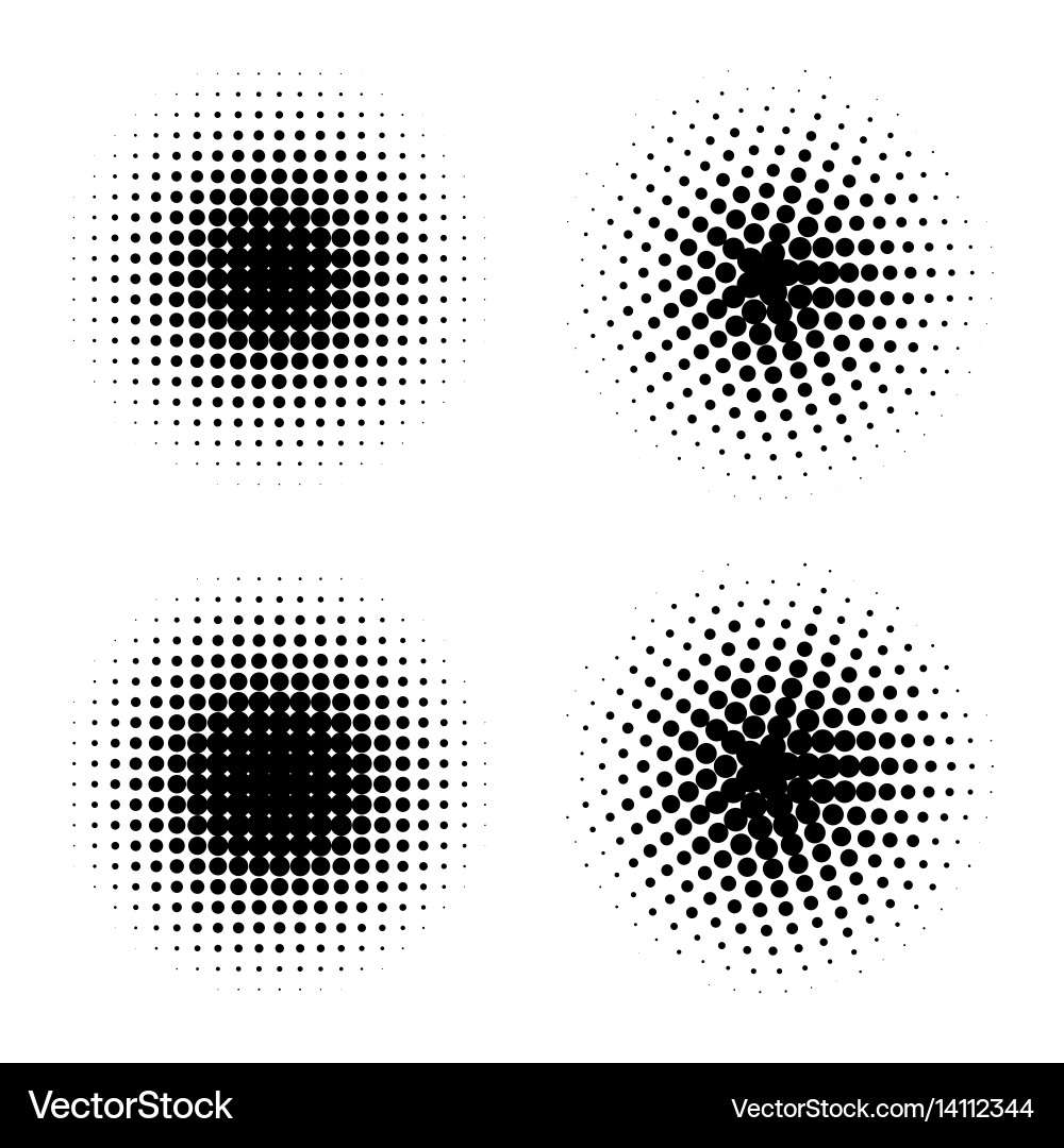 Retro style dotwork background abstract vector image