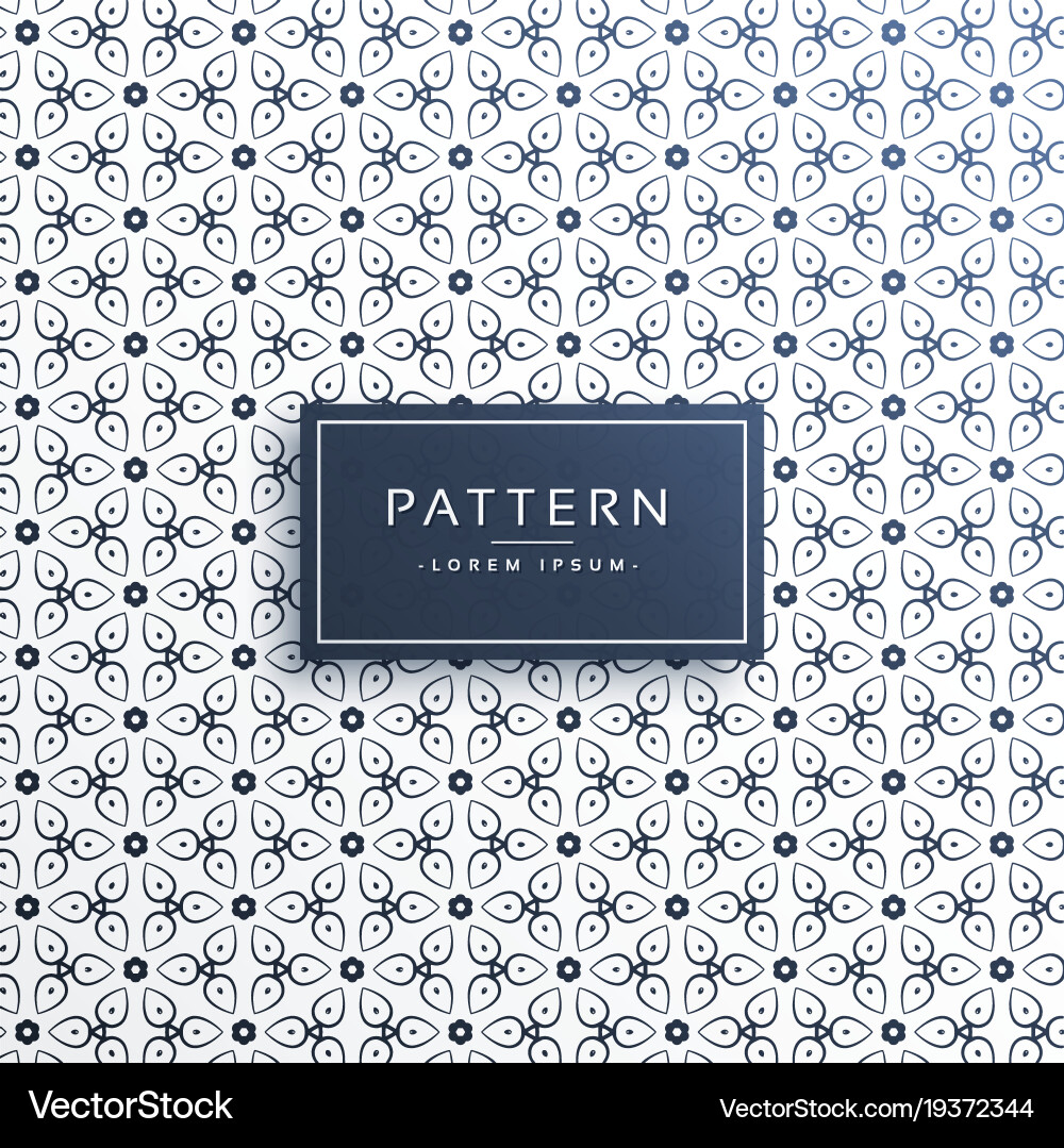 Stylish flower abstract pattern background Vector Image