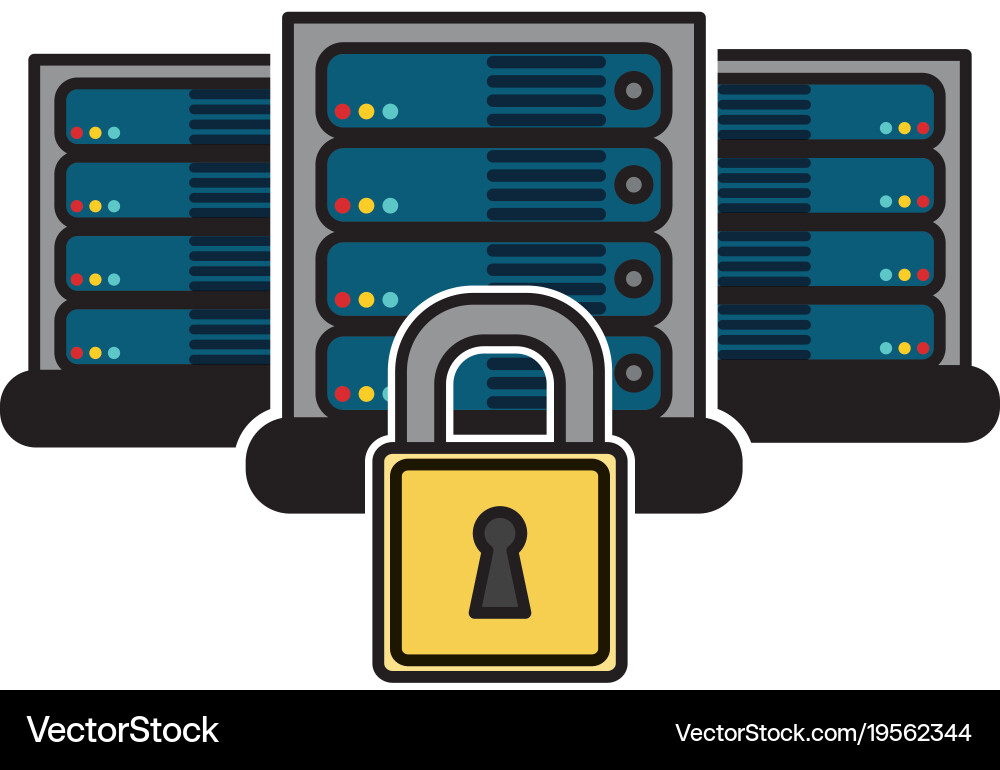 Web hosting design vector image