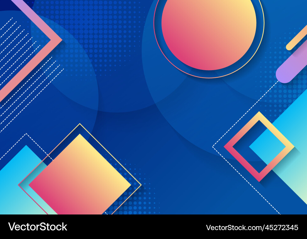 Abstract geometric template design of shape Vector Image
