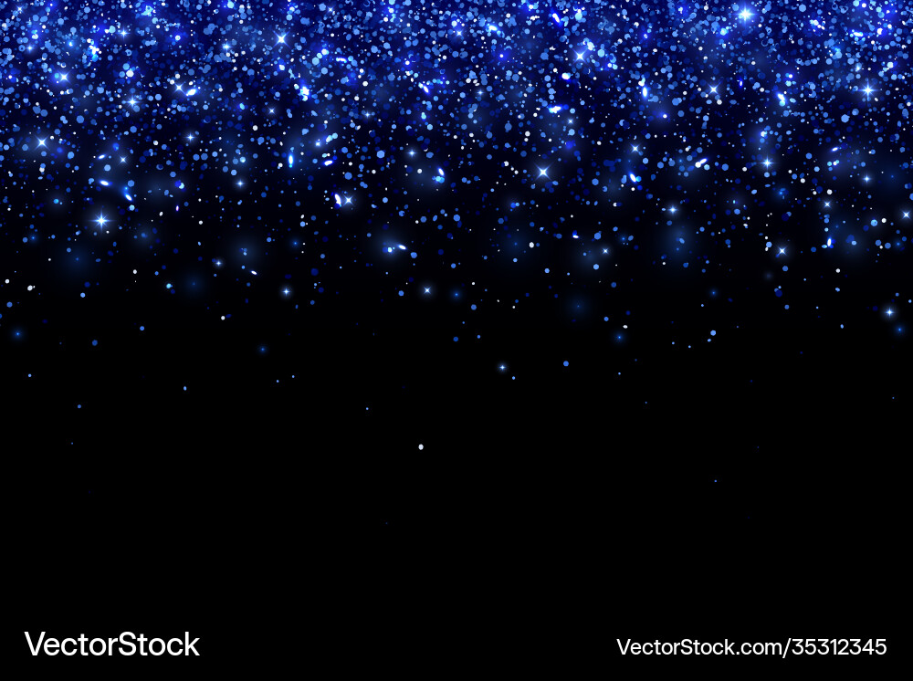Blue Particle Sparkle Background Vector Image