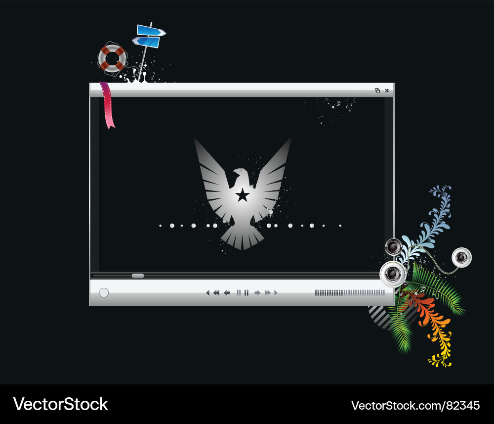 Digital Display Vector Image