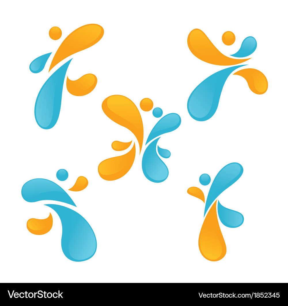 Dynamic Movement Icons vector image
