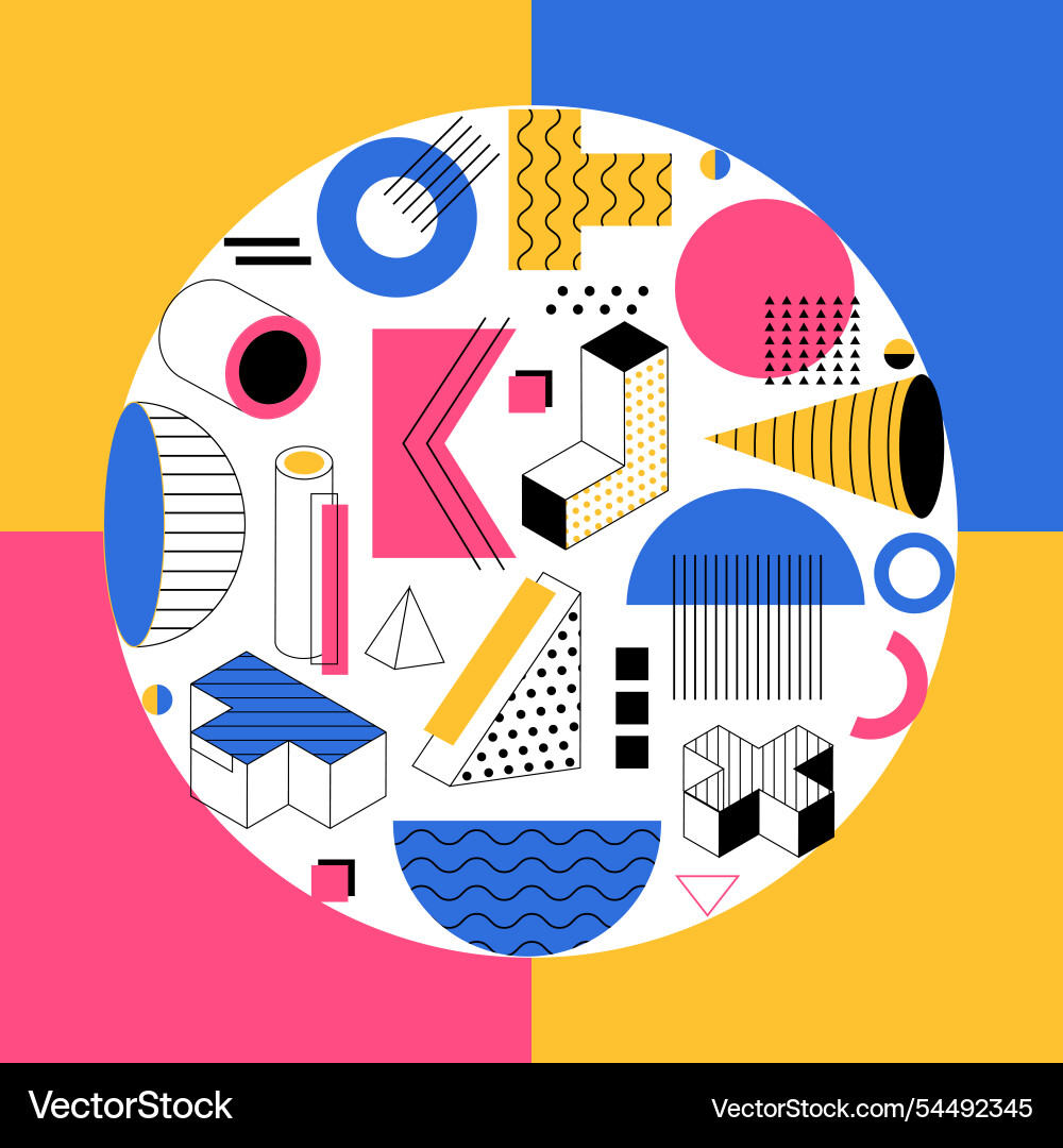 Geometric Abstract Pattern vector image