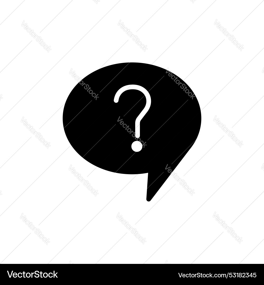 Question icon set query speech bubble pictogram Question icon set query speech bubble pictogram vector image