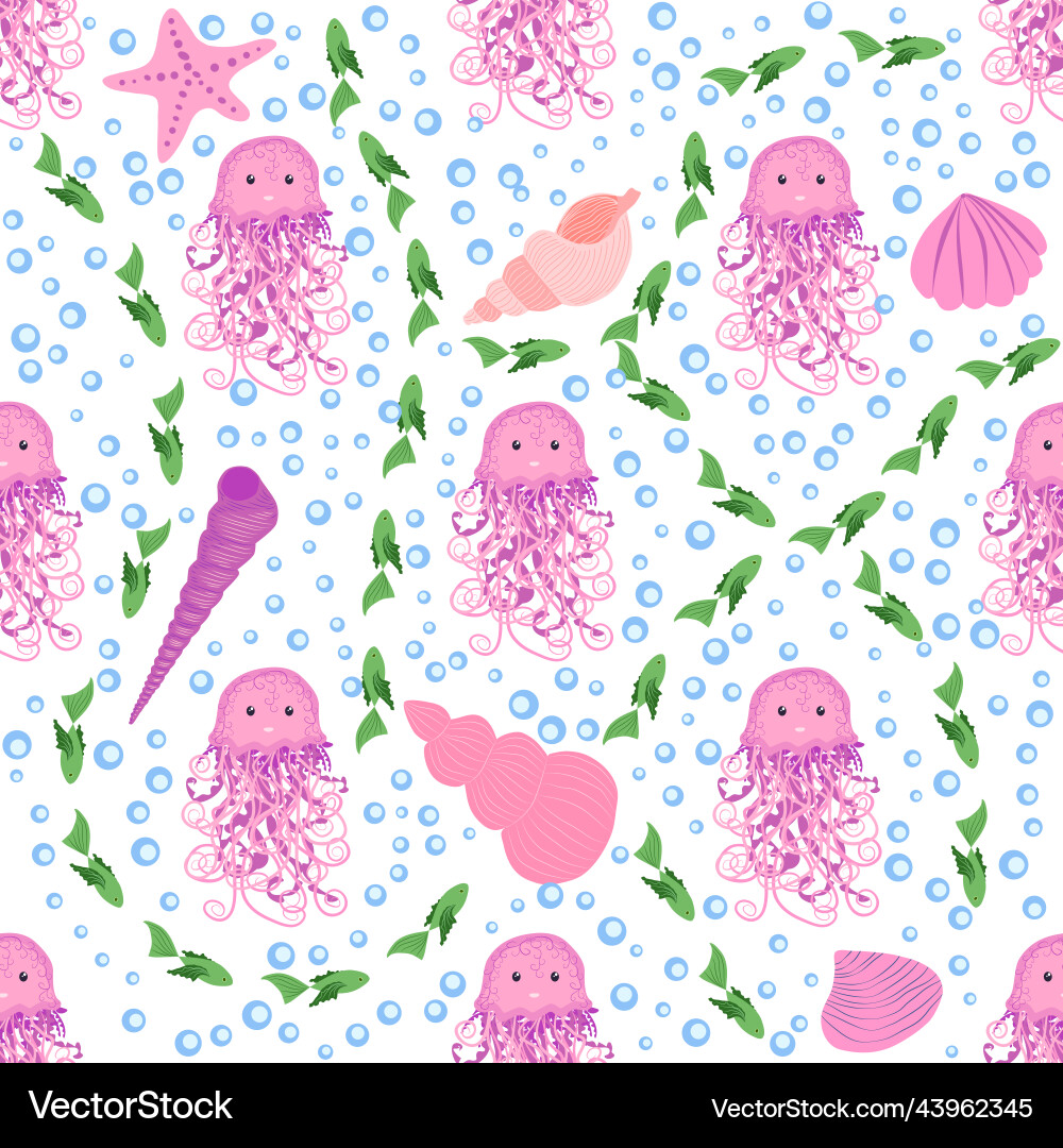 Seamless pattern with detailed transparent Vector Image