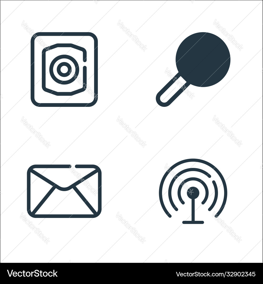 Ui master line icons linear set quality Ui master line icons linear set quality Vector Image