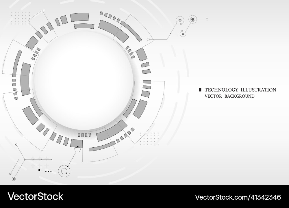 Abstract computer technology display Abstract computer technology display Vector Image