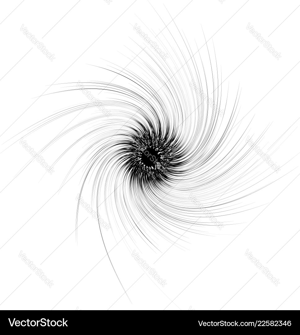 Abstract spiral element in irregular random Vector Image