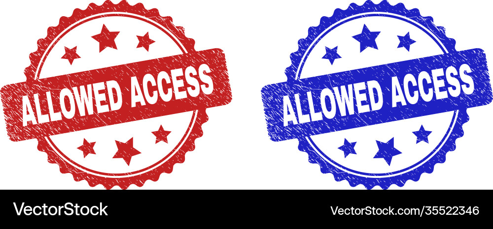 Allowed access rosette watermarks using unclean Vector Image