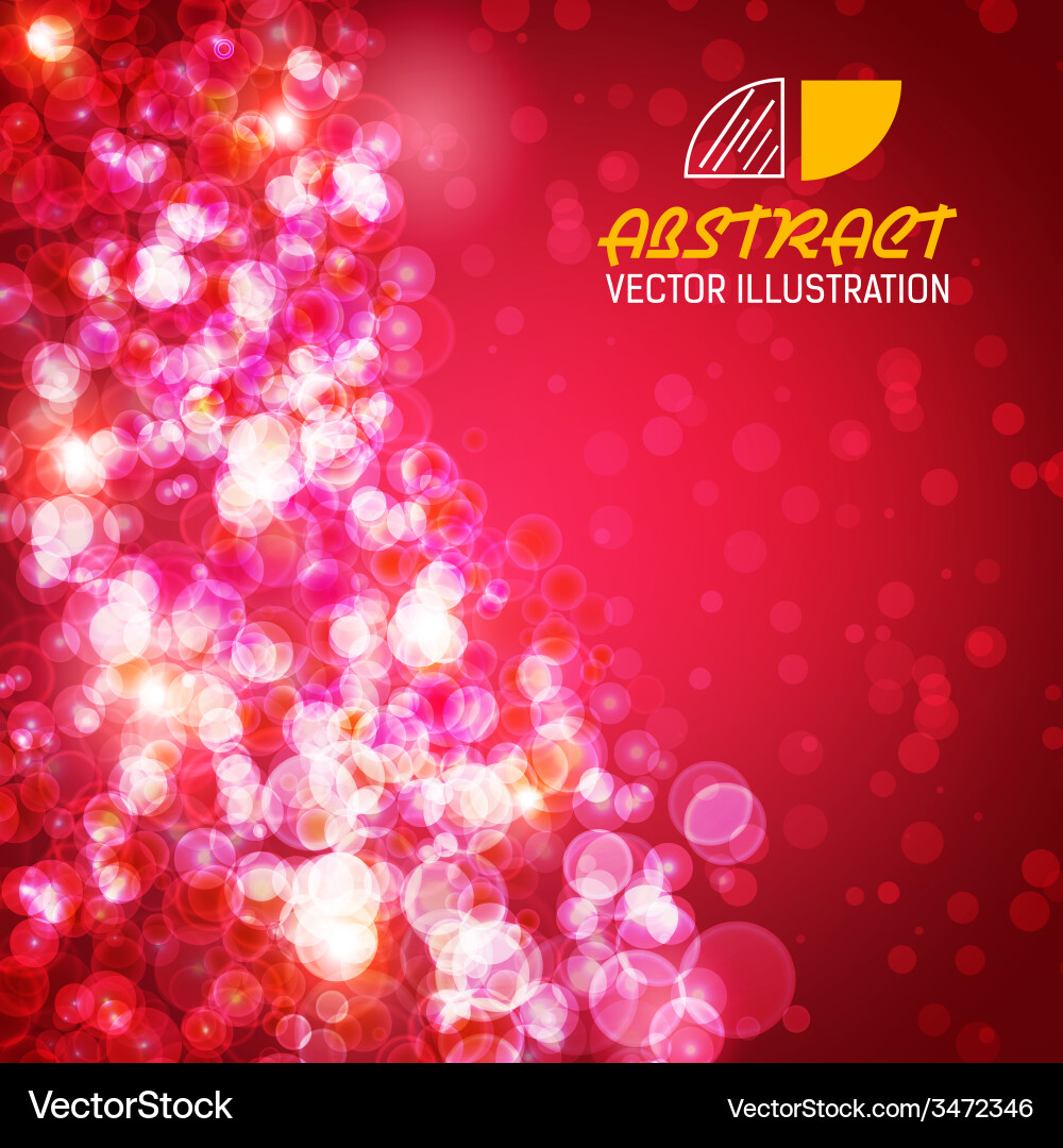 Bokeh abstract background concept Vector Image