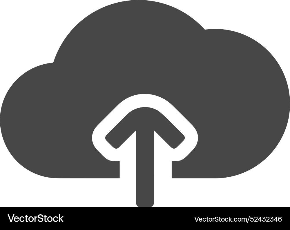Cloud storage icon symbol image of the database Vector Image