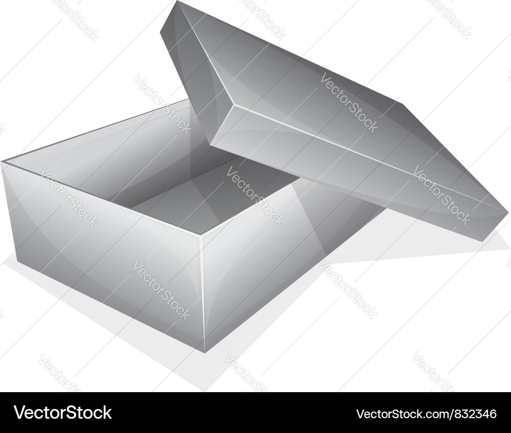 Empty box vector image