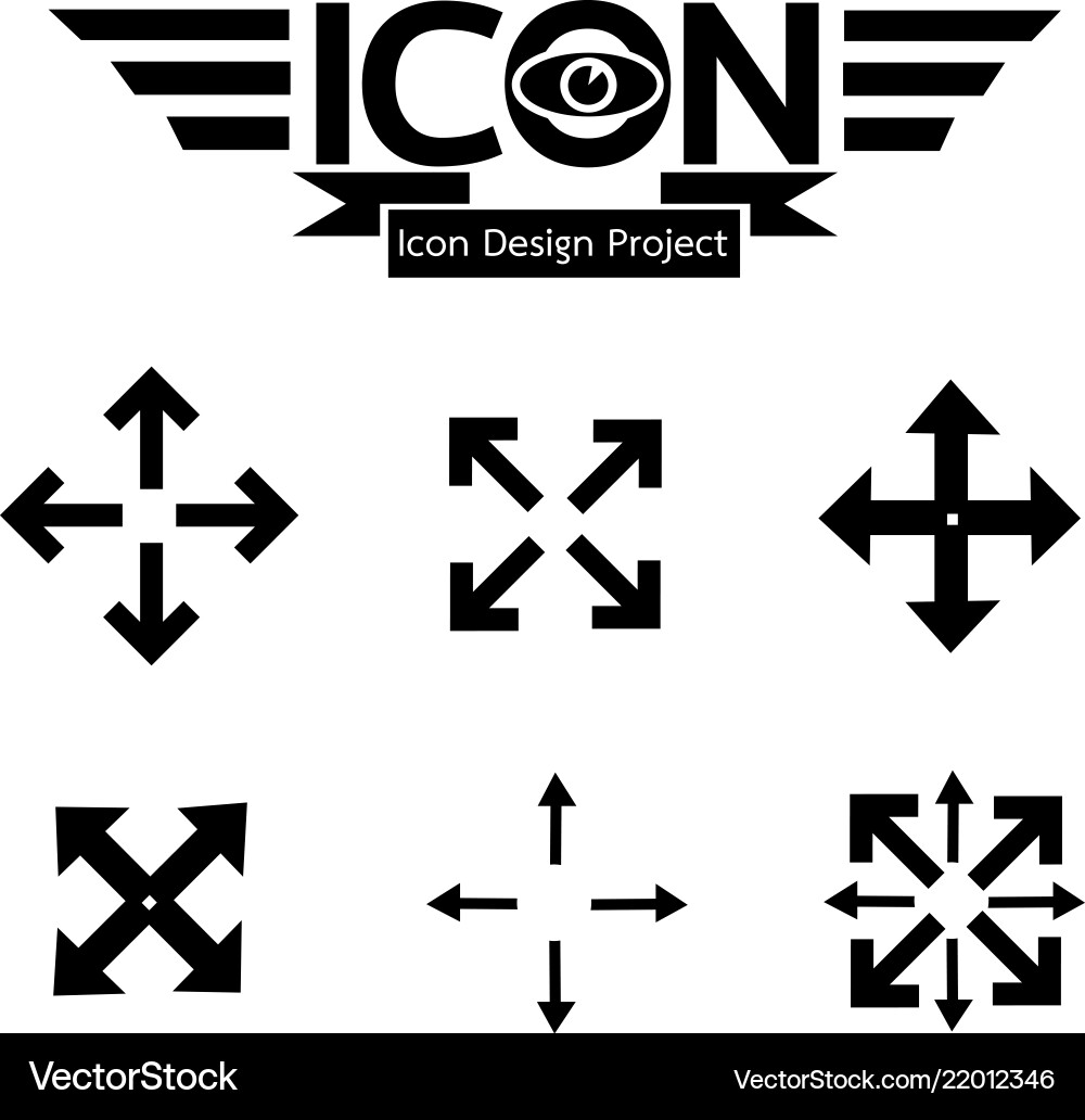 Fullscreen icon vector image