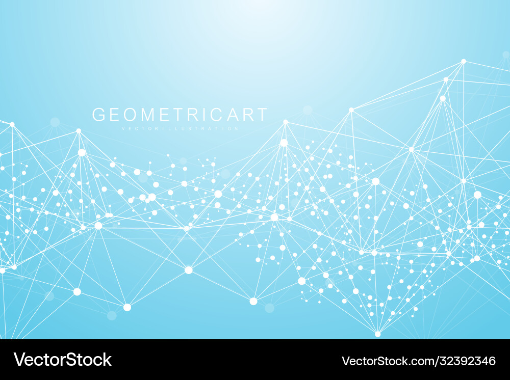 Geometric abstract background with connected line Geometric abstract background with connected line vector image