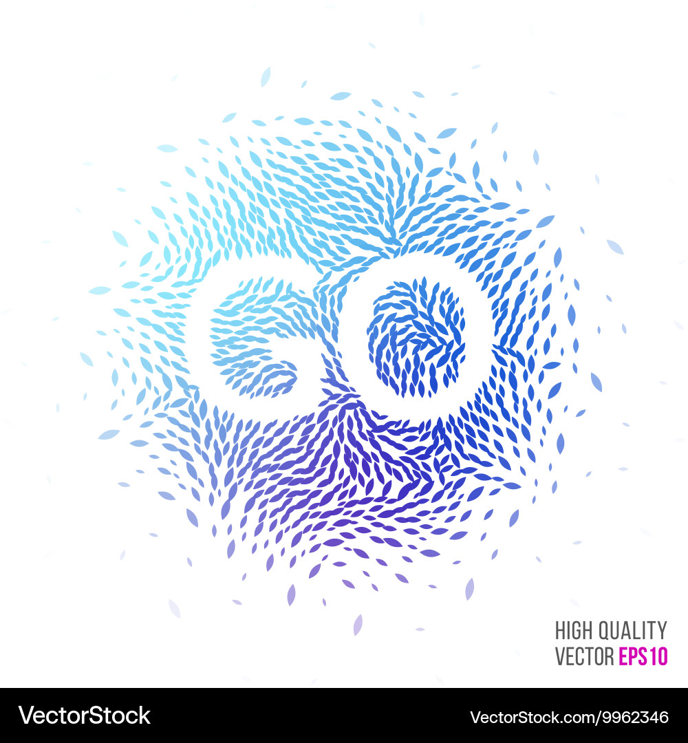 Go beautiful design element for greeting card vector image