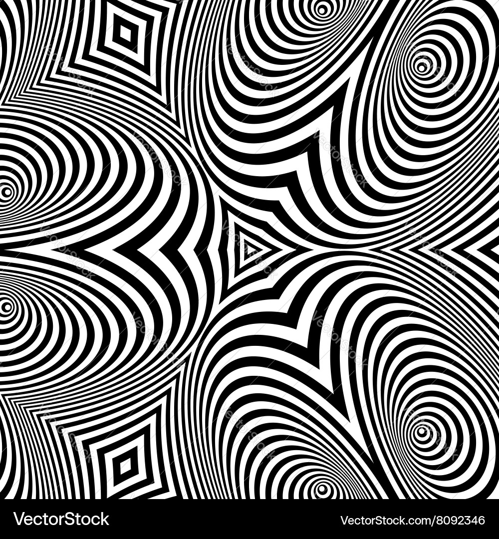 Pattern with optical abstract background vector image