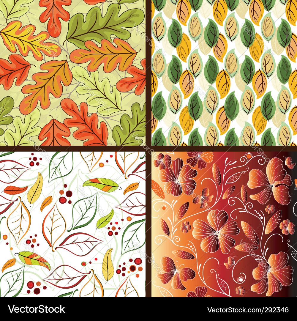 Seamless patterns Vector Image