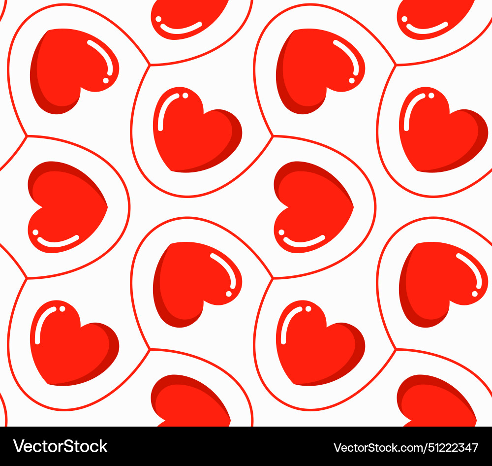 Abstract Heart Pattern Background Vector Image