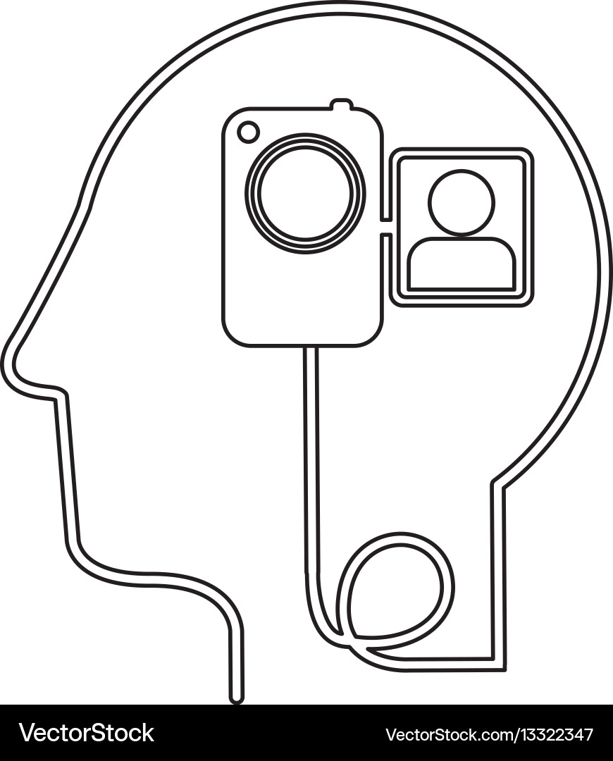 Brain hosting data icon stock Vector Image