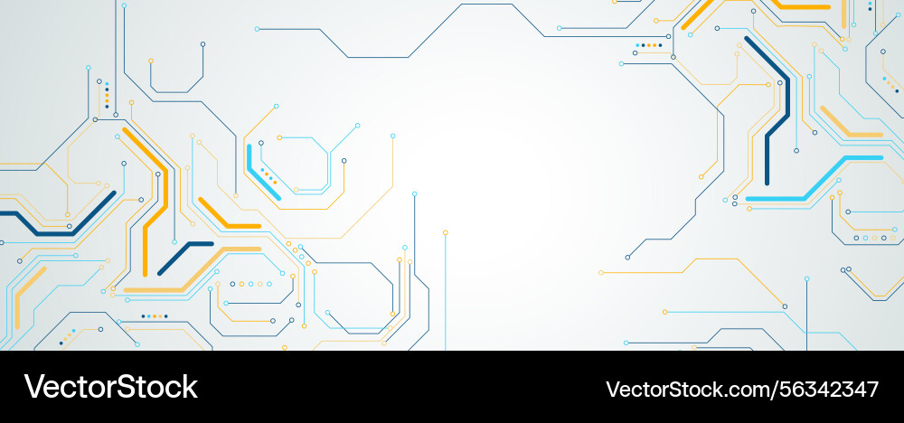 Circuit abstract background for science vector image