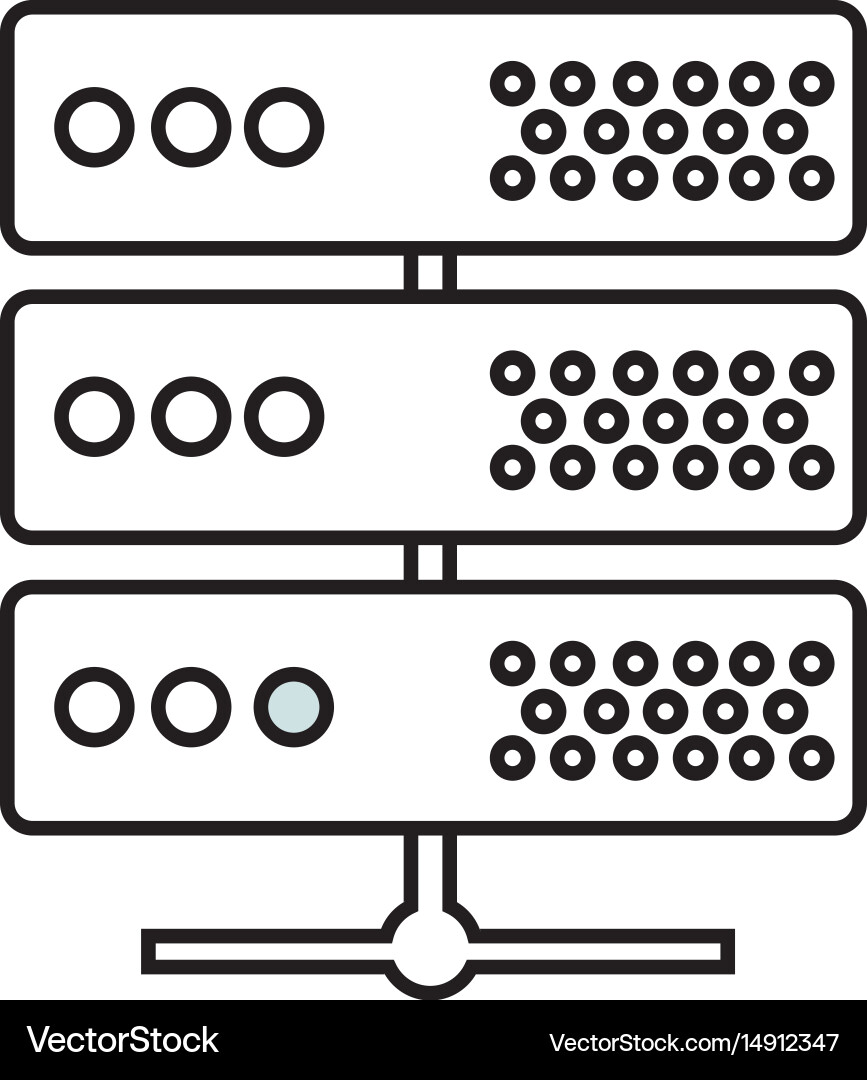 Digital Router Network Connection vector image