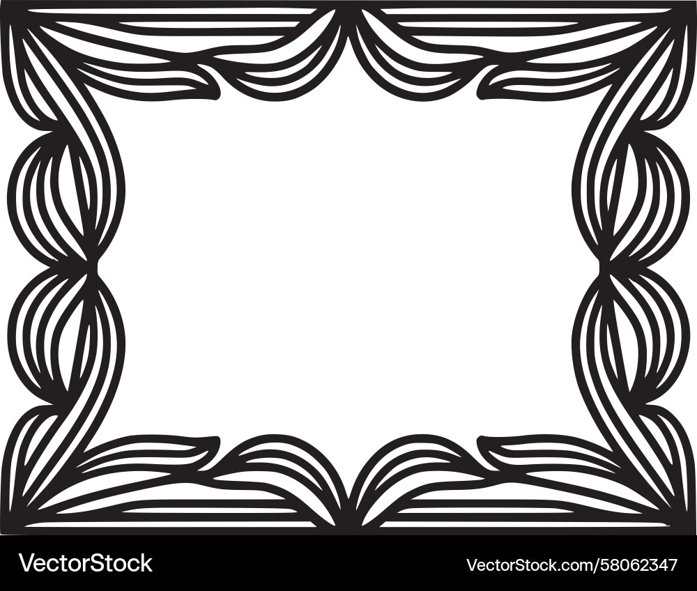 Elegant Frame Border Pattern Vector Image
