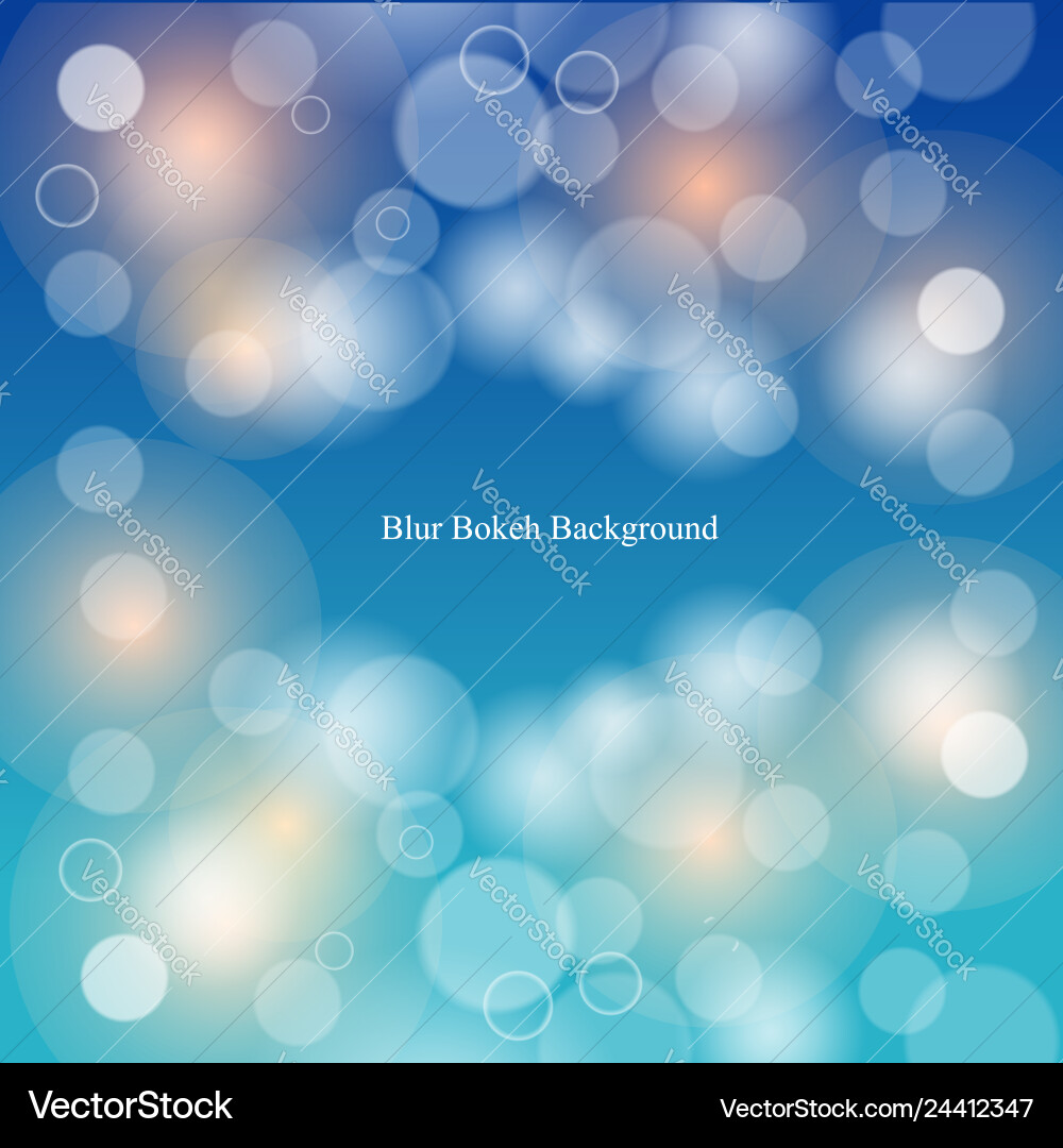 Print blur bokeh background design Vector Image