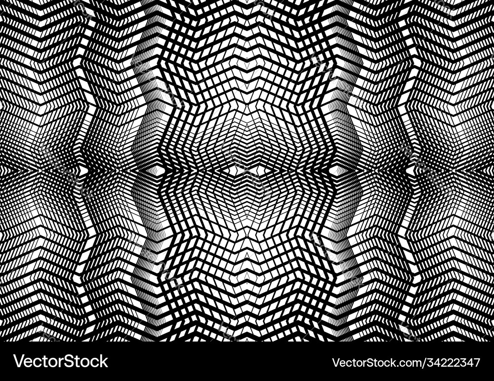 Repeatable and tileable grid mesh zig-zag Repeatable and tileable grid mesh zig-zag vector image