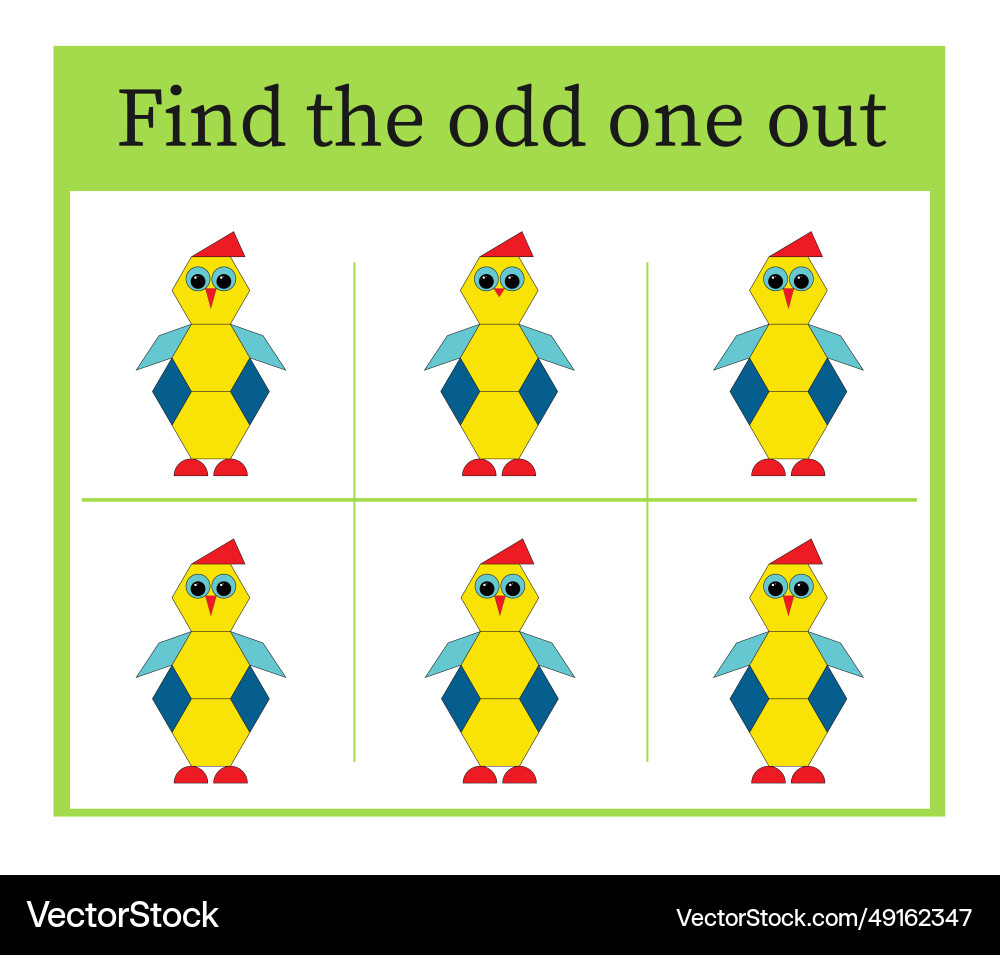 Task for development of attention and logic Task for development of attention and logic vector image