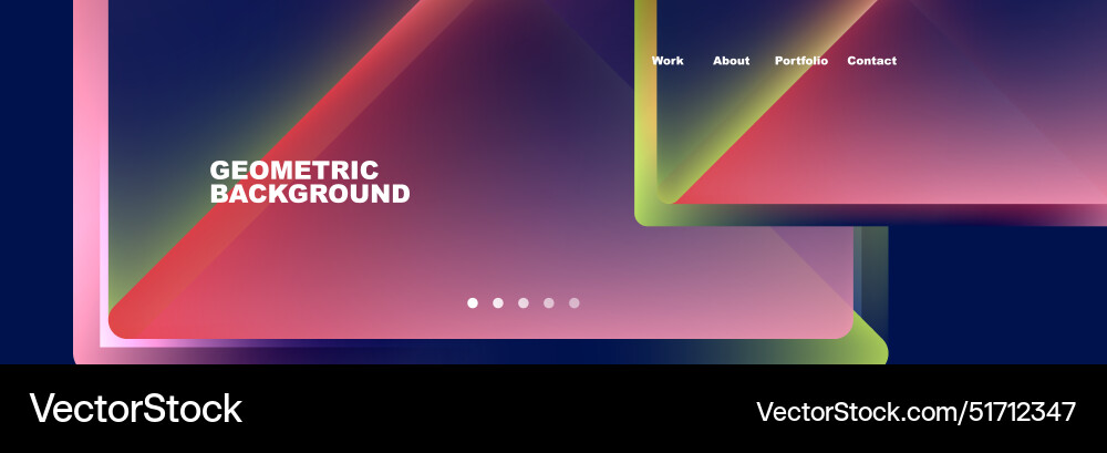 Triangle minimal web site page background design Vector Image