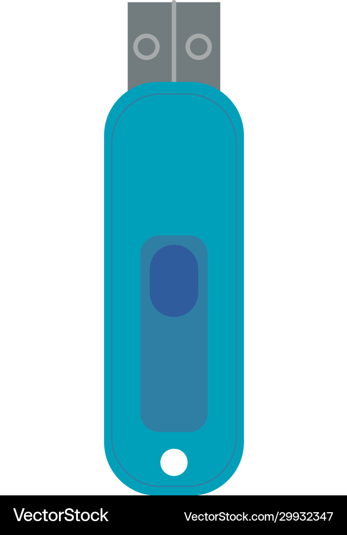 Usb memory flat style icon Vector Image