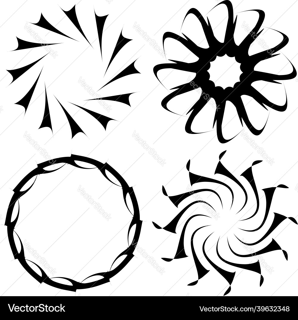 Abstract circular drawing amorphous nonfigurative Abstract circular drawing amorphous nonfigurative Vector Image