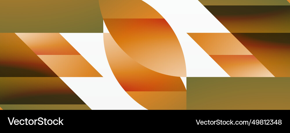 Assorted geometric shapes unite in a minimalistic Vector Image