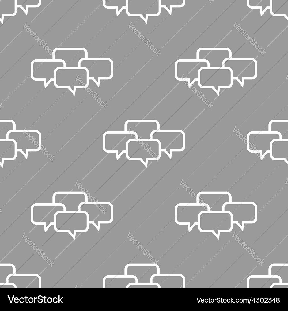 Dialog seamless pattern vector image