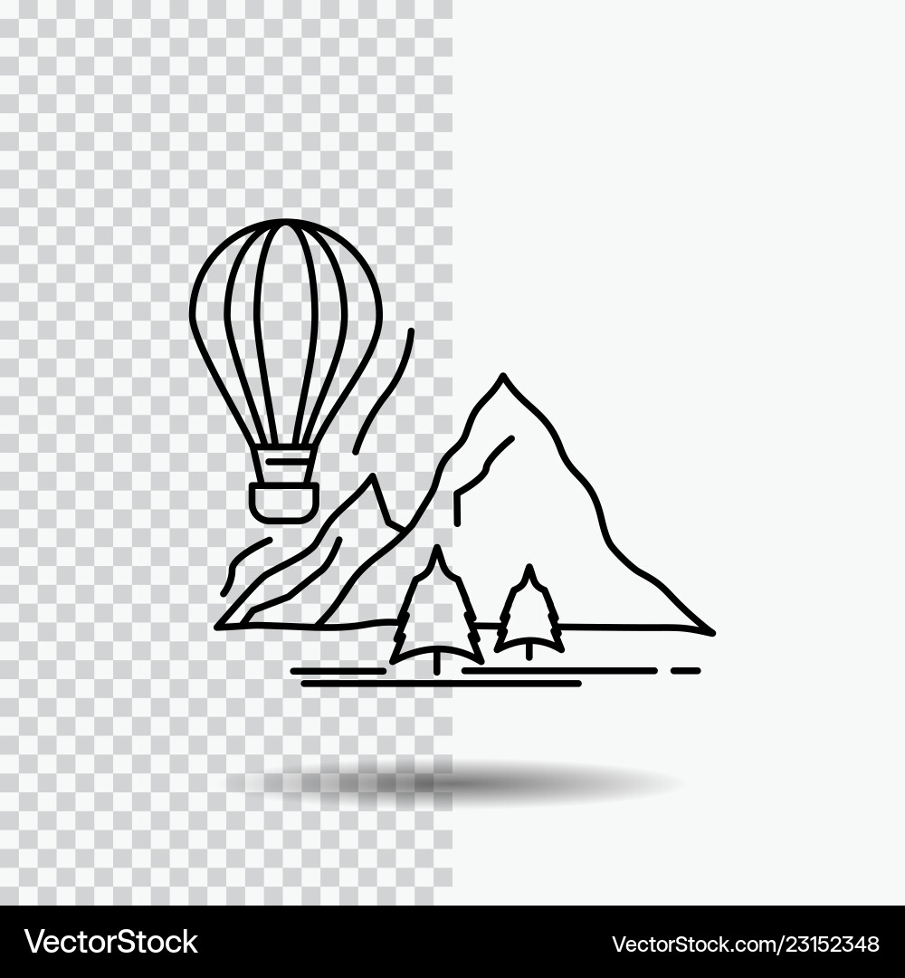 Entdecken Sie die Reise Berge Camping Ballons Linie Entdecken Sie die Reise Berge Camping Ballons Linie vektorbild