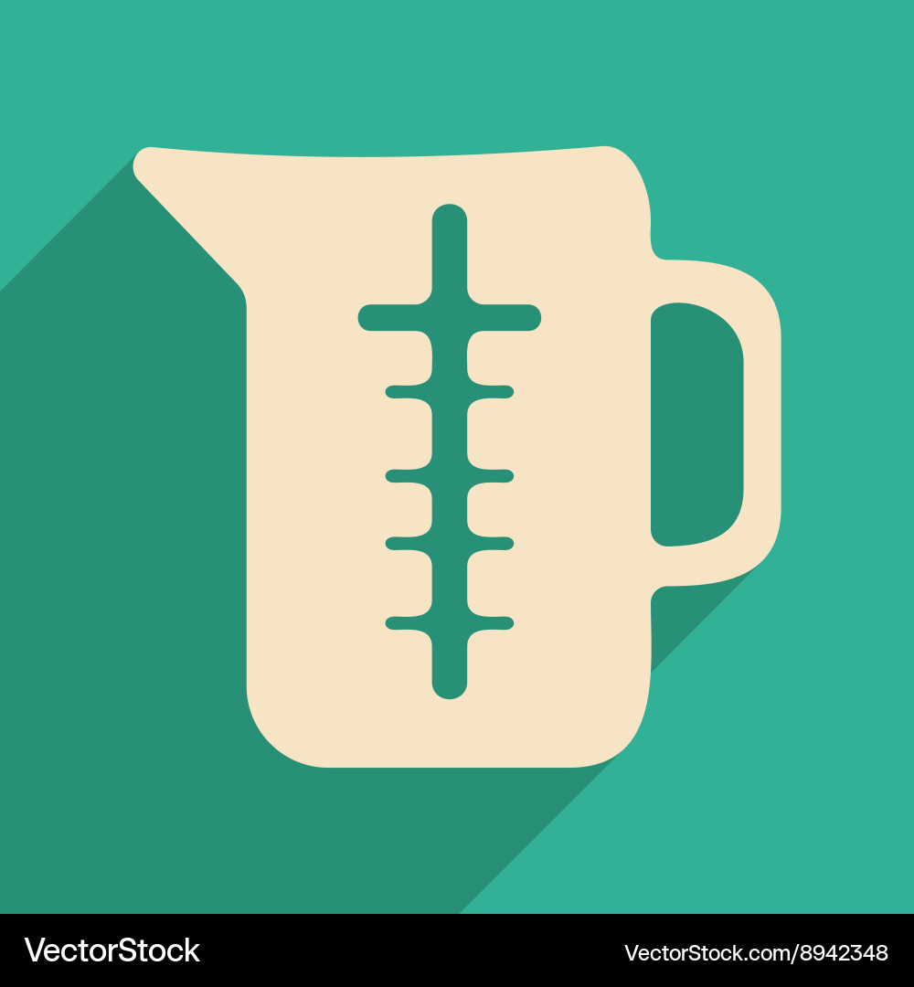 Flat with shadow icon and mobile application Vector Image