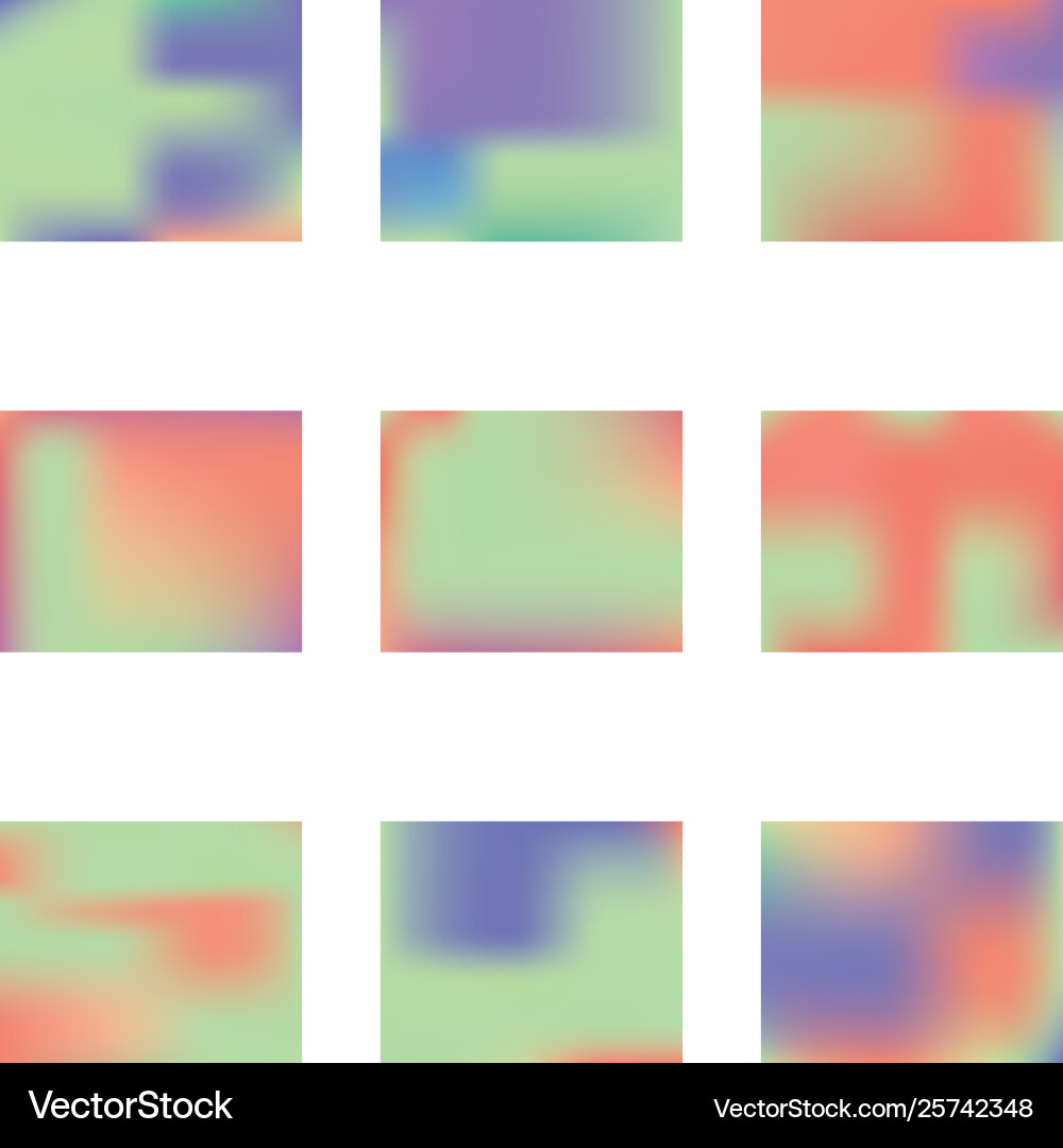 Gradient mesh painted in different colors vector image