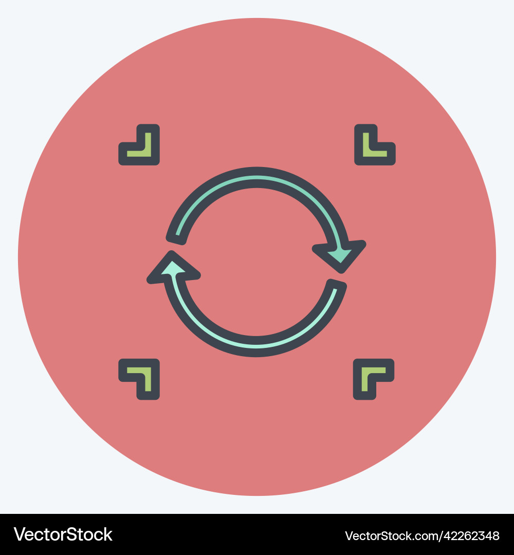 Icon data synchronization suitable Icon data synchronization suitable Vector Image