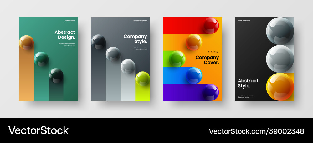 Isolated postcard design layout collection simple Isolated postcard design layout collection simple vector image