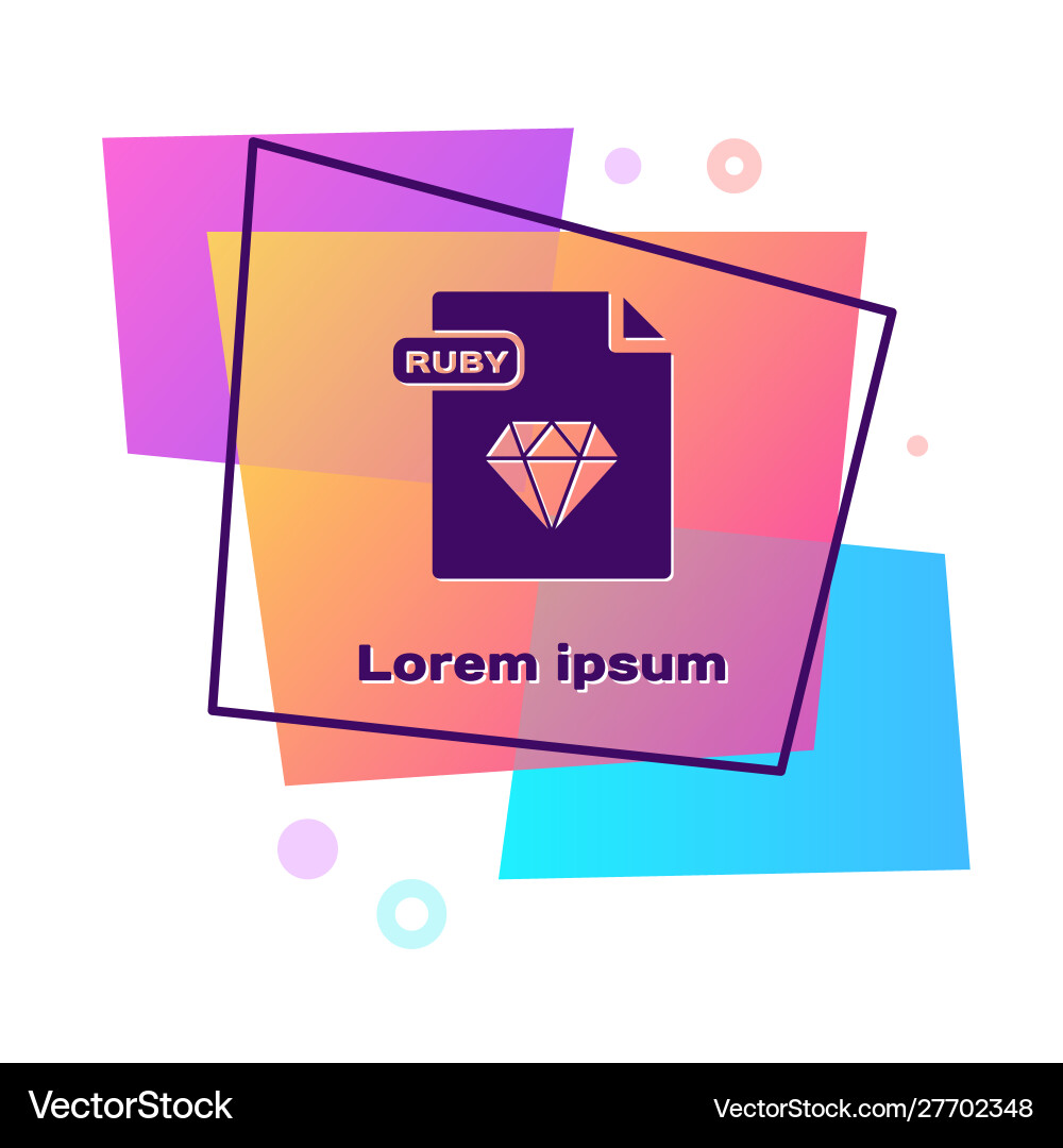 Purple ruby file document download button Purple ruby file document download button vector image