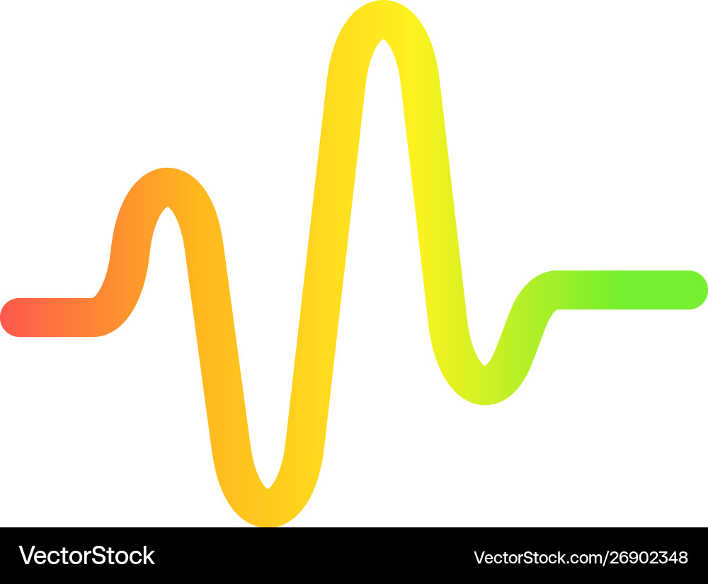 Sound Wave Pattern Template vector image