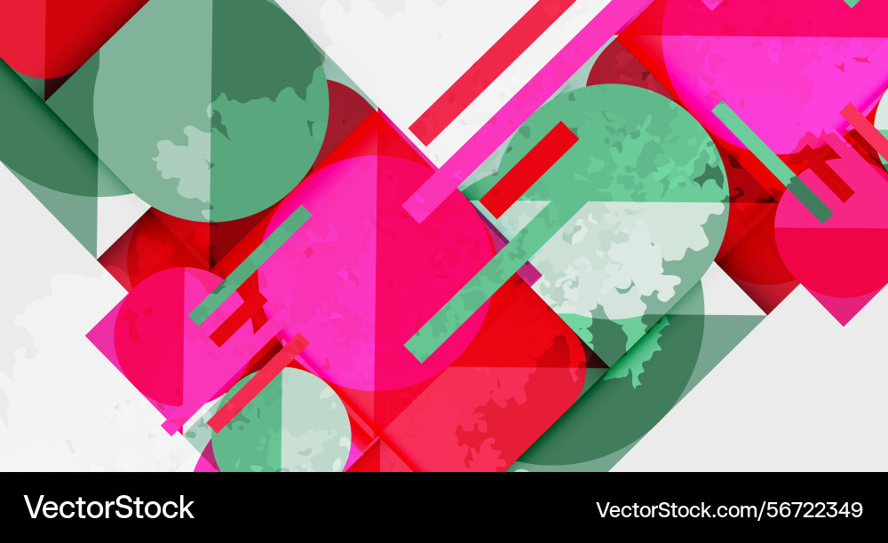 Abstract geometric composition overlapping shapes Abstract geometric composition overlapping shapes Vector Image