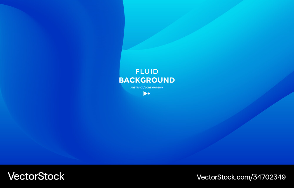 Blue abstract fluid wave modern gradient shape Vector Image
