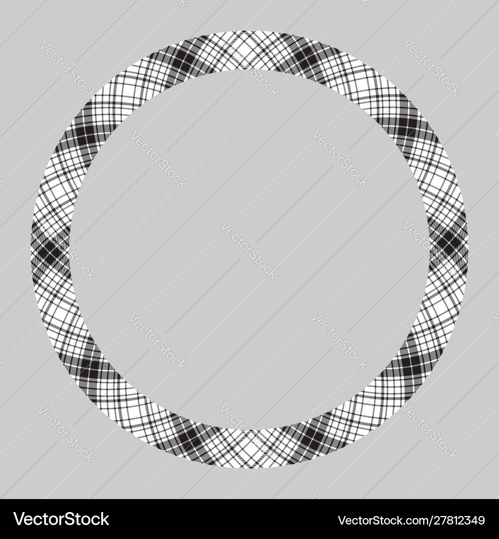 Circle borders and frames round border pattern vector image