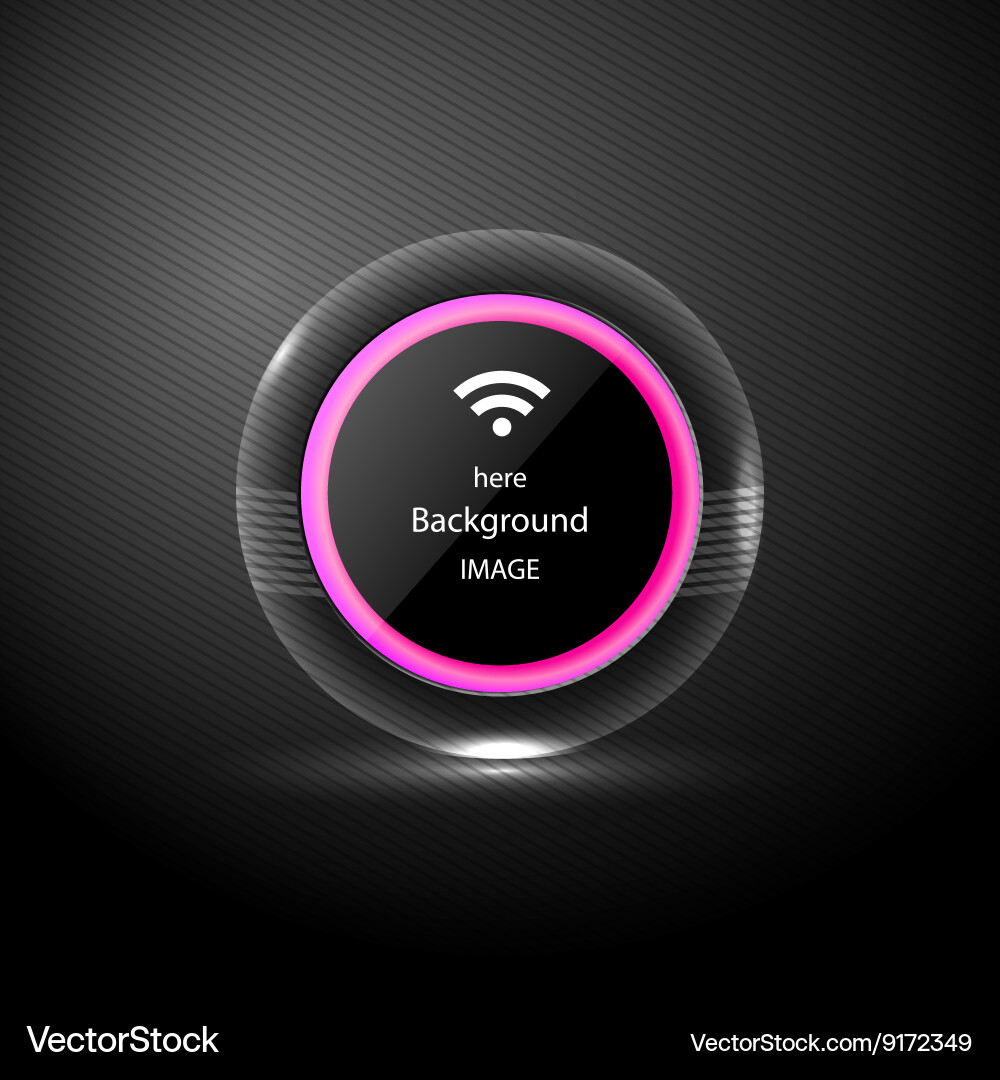 Dark textured background with glowing shape vector image