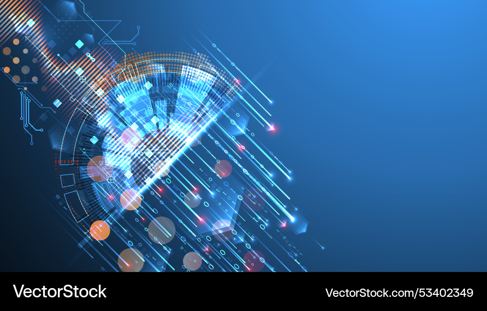 Vector Scientific Computing Data analysis scientific and technological Vector Image